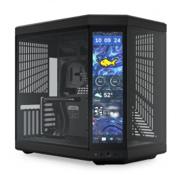 Hyte Y70 Touch Infinite Black Mid-Tower E-ATX with PCIE 4.0 cable (CS-HYTE-Y70TTI-BB)