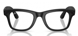 Ray-Ban Meta Wayfarer Large Matte Black/Clear to Graphite Green Transitions (RW4008 601S1M 53-22)