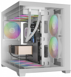 Gamdias Aura GC10M V2 WH ARGB White with window (4711514503166)