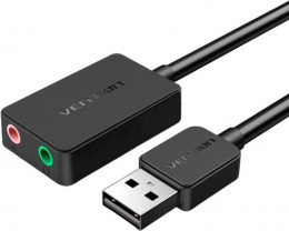 Vention USB Sound Card 2.0 Channel 0.15m Black (CDYB0)