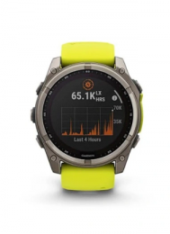 Garmin Fenix 8 51mm Solar Sapphire Titanium w. Amp Yellow/Graphite Silicone Band (010-02907-20) EU