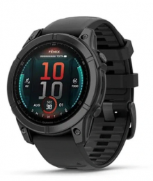 Garmin Fenix E (8 Series) 47mm AMOLED Slate Gray Steel with Black Silicone Band (010-03025-03/01) EU