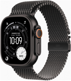 Apple Watch Ultra 3 GPS + Cellular 49mm Black Tit. Case w. Black Tit. Milanese Loop - Large (MF1T4)