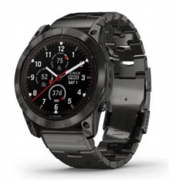 Garmin Fenix 7X Pro SapphirAe Solar Carbon G. DLC Tit. with Vented Tit. Bracelet (010-02778-30) EU