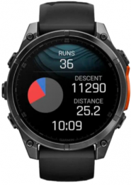 Garmin Fenix 8 47mm AMOLED Slate Gray with Black Silicone Band (010-02904-00/09) EU