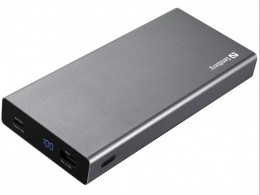 Sandberg 20000mAh, PD/88W+12W, USB-C, USB-A output: 5V/2.4A (12W max) (420-52)