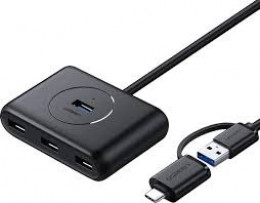 UGREEN CR113 USB to 4-Port USB 3.0 Black (40850)