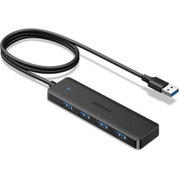 Ugreen USB 3.0 to 4хUSB 3.0 1.0m Space Gray CM219 (35574)