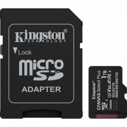 Kingston 1TB microSDXC class 10 UHS-I U3 V30 A1 Canvas Select Plus (SDCS3/1TB)