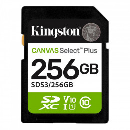Kingston 256GB SDXC class 10 UHS-I V10 A1 Canvas Select Plus (SDS3/256GB)