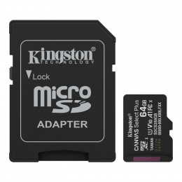 Kingston 64GB microSDXC class 10 UHS-I V10 A1 Canvas Select Plus (SDCS3/64GB)