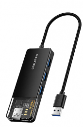 Cabletime USB – 4 Port USB 3.0, 5Gbps, 0.15 m (CB01B)