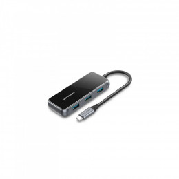 Vention 5 в 1 Type-C-HDMI-USB-PD 3USB 3.0 4K 60Hz 87W 0.15 м Black (TFBHB)