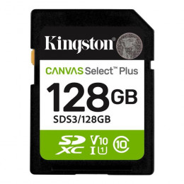Kingston 128GB SDXC class 10 UHS-I V10 A1 Canvas Select Plus (SDS3/128GB)
