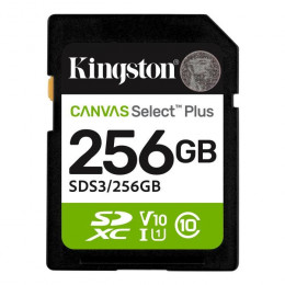 Kingston 256GB SDXC class 10 UHS-I V10 A1 Canvas Select Plus (SDS3/256GB)