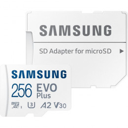 Samsung 256GB microSD class 10 UHS-I U3 V30 A2 EVO Plus (MB-MC256SA/EU)