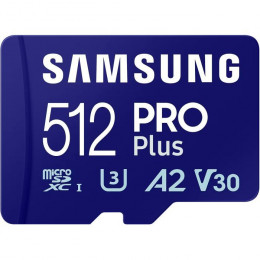 Samsung 512GB microSDXC class 10 UHS-I U3 V30 Pro Plus (MB-MD512SB/WW)