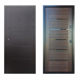 ТД Аляска-777 2050х860 мм Коричневый/Царга дуб правая