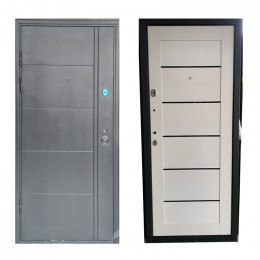 ТД Аляска-886 2050х860 мм Серый/Царга белая левая