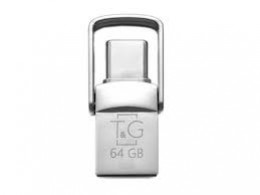 T&G 64 GB 104 Metal Series USB 3.0/Type-C Silver (TG104TC-64G)