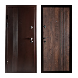Входная дверь М-57 2050х960 мм Бронза/Дуб левая