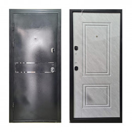 Входная дверь ТД-500 2050х960 мм Графит/Мрамор белый левая