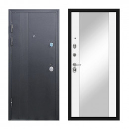 Входная дверь ТД™ М-78 2050х960 мм Серый/Белый мат левая