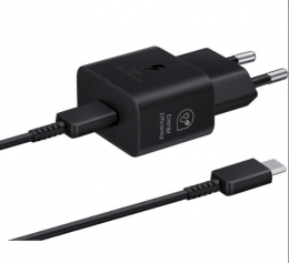 Samsung USB-C Wall Charger with Cable USB-C 25W Black (EP-TA800XBEGRU)