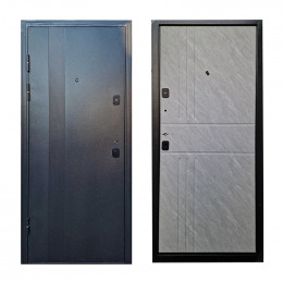 Входная дверь ТД™ ТД-900 2050х860 мм Серый/Мрамор белый левая