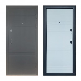 Входная дверь ТД™ Е801 2050х860 мм Бетон/Белый правая