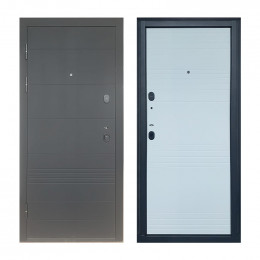 Входная дверь ТД™ Е801 2050х960 мм Бетон/Белый левая