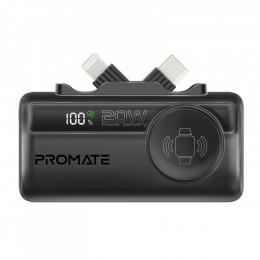 Promate 5000mAh PD/20W, Apple Watch charging (powerup-trio.black)