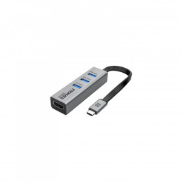 Promate USB-C 4-in-1 порти Promate mediahub-c3.grey (mediahub-c3.grey)