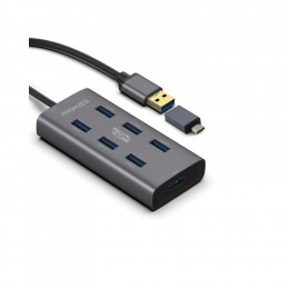 Promate USB Hub 7 ports ezhub-7.grey (ezhub-7.grey)