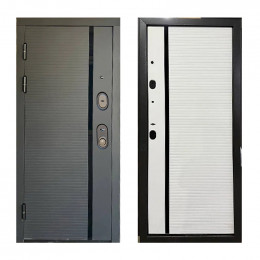 Вхідні двері ТД™ М-85 2050х960 мм Бетон/Білий ліві