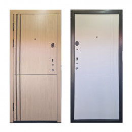 Входная дверь ТД™ М-100 2050х960 мм Дуб/Белый левая