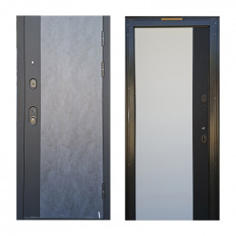 Входная дверь ТД™ М-78 2050х960 мм Бетон/Белый правая