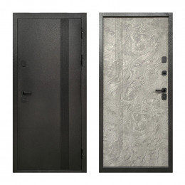 Входная дверь Двери БЦ™ Термос с терморазрывом 2050х960 мм Серый антик/Светлый мрамор правая