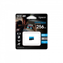 Apacer 256GB microSDXC class 10 UHS-I U3 V30 A1 Express (AP256GMCEXG3X17-RA)
