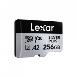 Lexar 256GB microSDXC class 10 UHS-I U3 V30 A2 Professional Silver (LMSSIPL256G-BNANG)