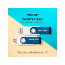 Patriot 256GB Xporter X550 USB 3.2/Type-C (PS256GX550AAD)