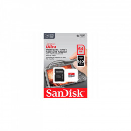 SanDisk 64GB microSD Class 10 A1 R-140 (SDSQUAB-064G-GN6IA)