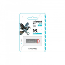 Wibrand 16GB Falcon Silver-Red USB 2.0 (WI2.0/FA16U7R)