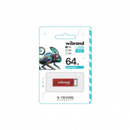 Wibrand 64GB Chameleon Red USB 2.0 (WI2.0/CH64U6R)