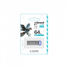 Wibrand 64GB Falcon Silver-Blue USB 2.0 (WI2.0/FA64U7U)