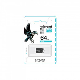 Wibrand 64GB Hawk Black USB 2.0 (WI2.0/HA64M1B)
