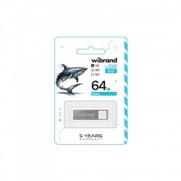 Wibrand 64GB Shark Silver USB 2.0 (WI2.0/SH64U4S)
