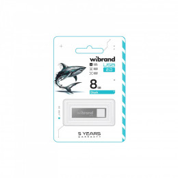 Wibrand 8GB Shark Silver USB 2.0 (WI2.0/SH8U4S)