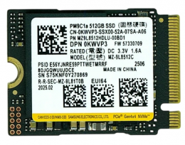 Samsung M.2 2230 PCIe 4.0 x4 TLC (MZ-9L8512C)