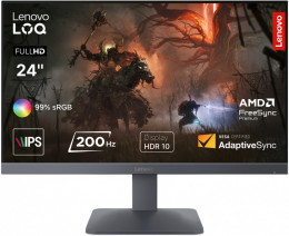 Lenovo LOQ 24-10 Lunar Grey (68F1GACBUA) - 23.8 IPS / 1920×1080 / 200 Гц / AMD FreeSync Premium, Adaptive Sync